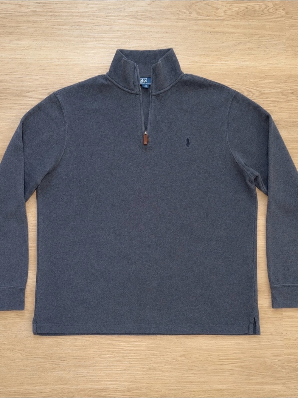 Polo by Ralph Lauren Charcoal Quarter-Zip Pullover